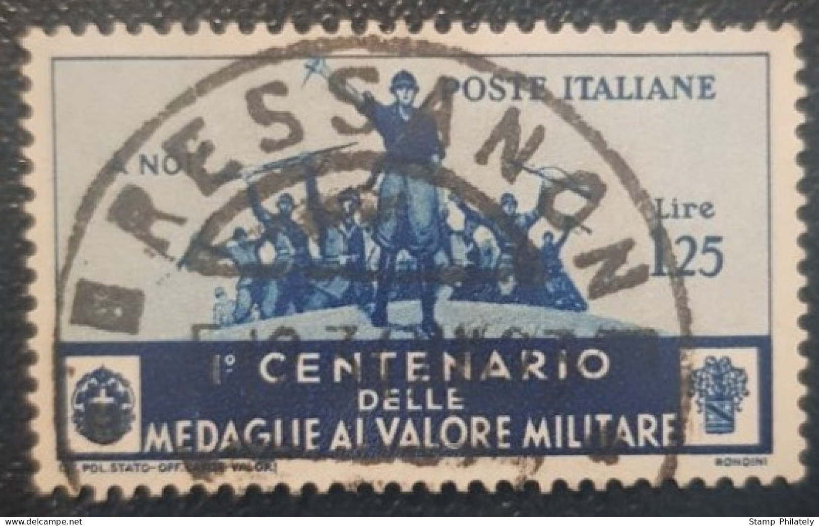 Italy 1.25L Used Postmark Stamp 1934 - Oblitérés
