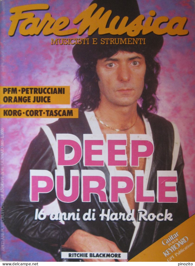 FAREMUSICA 46 1985 Deep Purple Michel Petrucciani Orange Juice PFM Tony Oxley - Música
