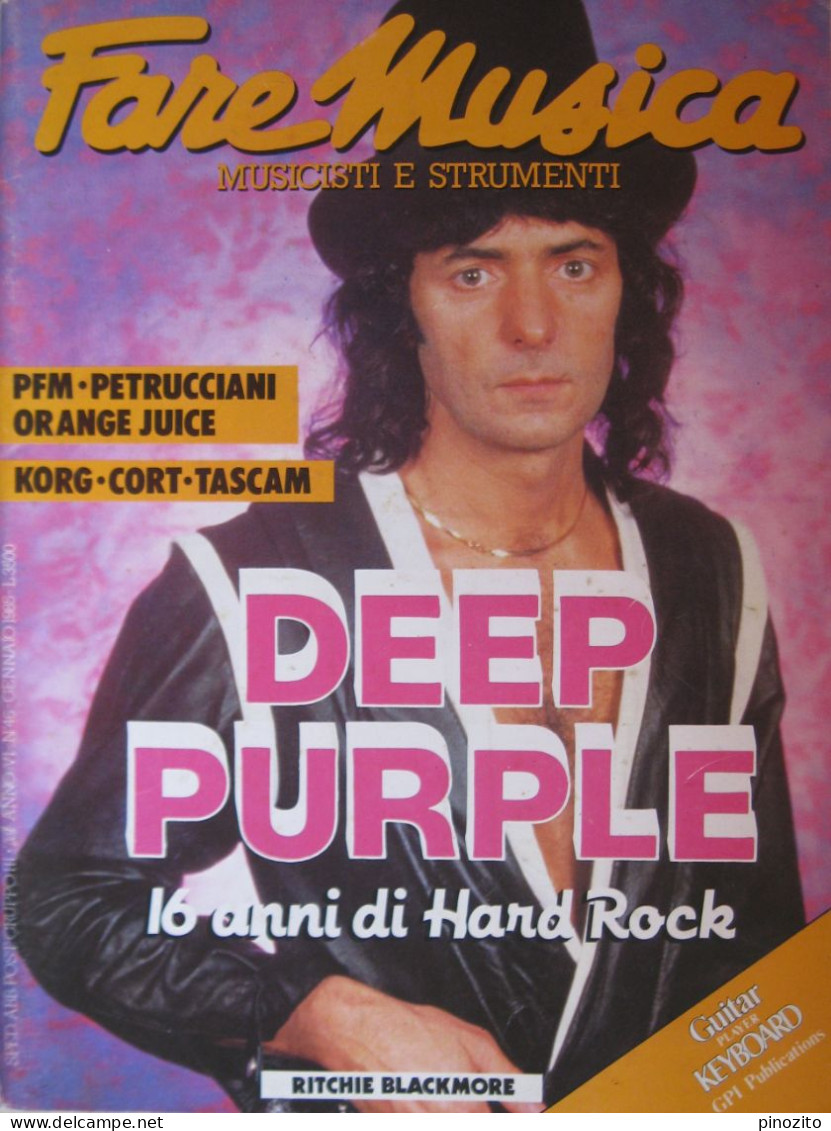 FAREMUSICA 46 1985 Deep Purple Michel Petrucciani Orange Juice PFM Tony Oxley - Musique