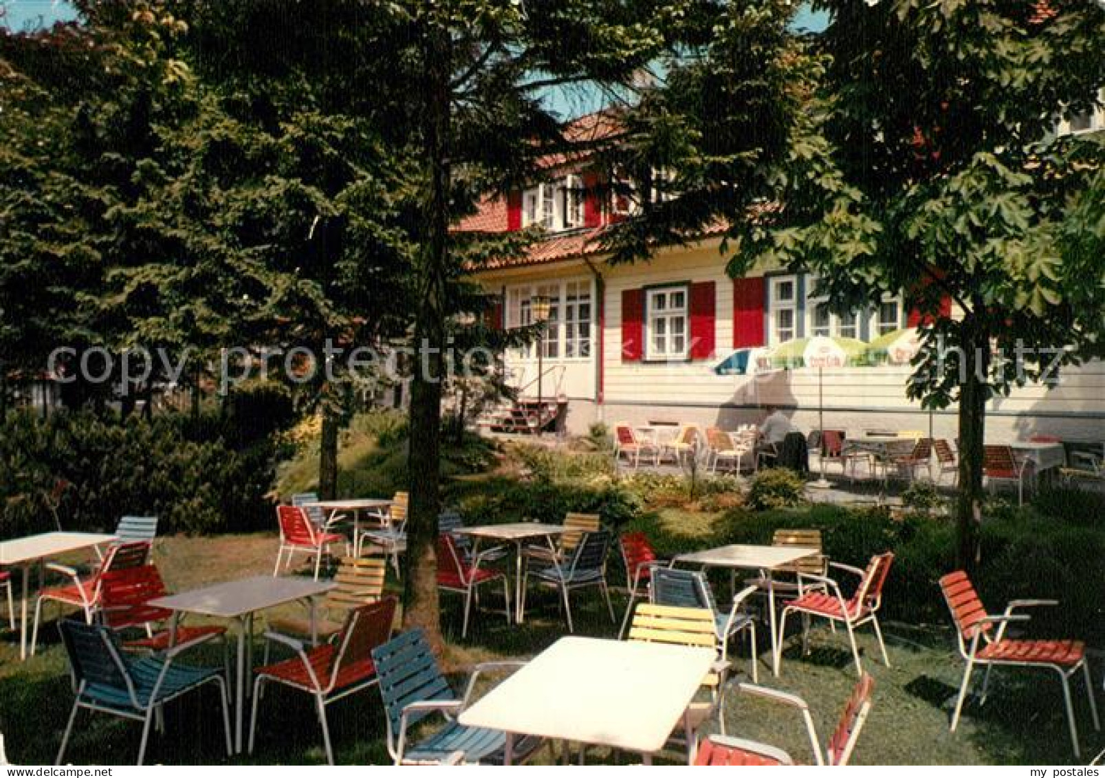 73543617 Clausthal-Zellerfeld Cafe Pension Haus Sonnenschein Gartenterrasse Clau - Clausthal-Zellerfeld