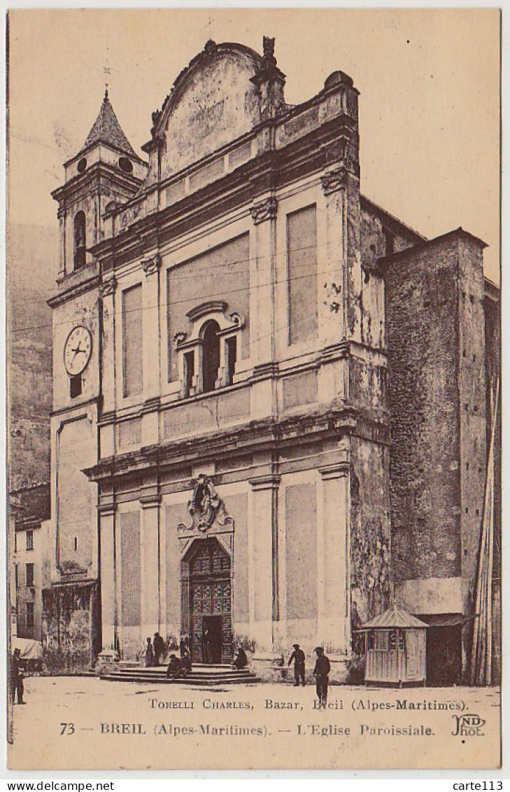 6 - B11336CPA - BREIL - L'eglise Paroissiale - Parfait état - ALPES-MARITIMES - Breil-sur-Roya