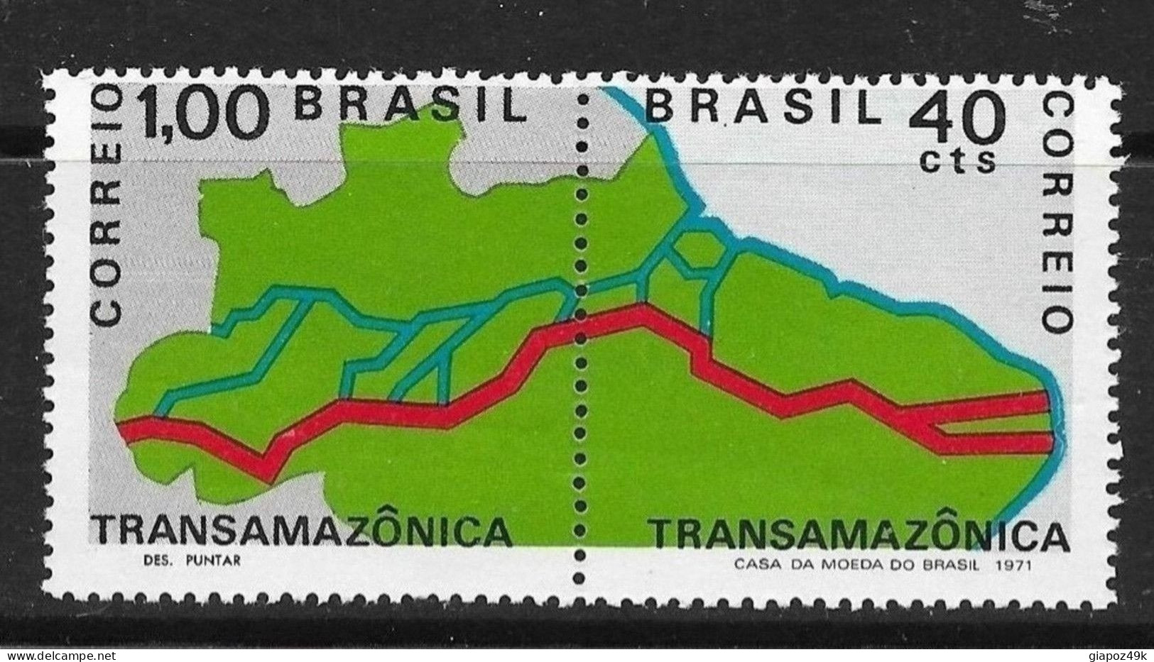● BRASIL 1971֍ TRANSAMAZONICA ● N.° 956 A Nuovi ** ● Cat. ? € ● Lotto  1669b ● - Unused Stamps