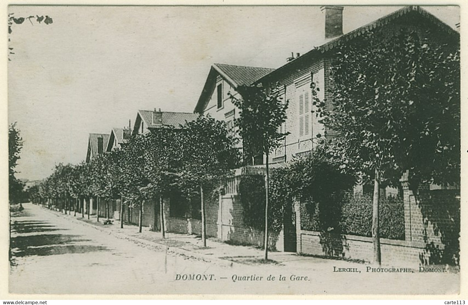 95 - B12426CPA - DOMONT - Quartier De La Gare - Parfait état - VAL-D'OISE - Domont