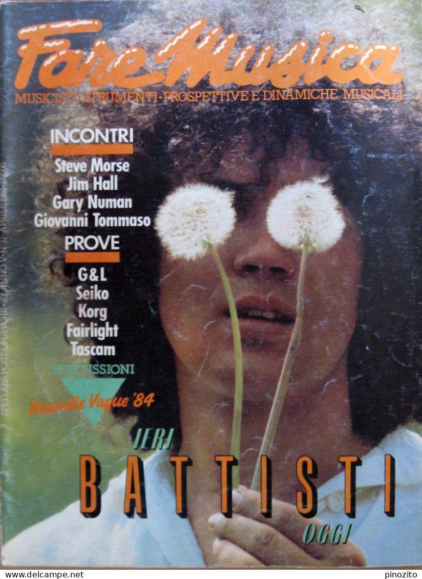 FAREMUSICA 37 1984 Lucio Battisti Steve Morse Gary Numan Jim Hall Clash Giovanni Tommaso - Musik