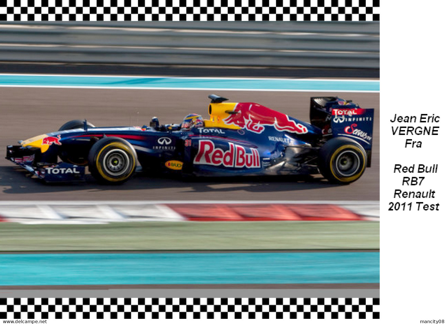Jean Eric  Vergne  Red Bull  RB7   2011 Test - Grand Prix / F1