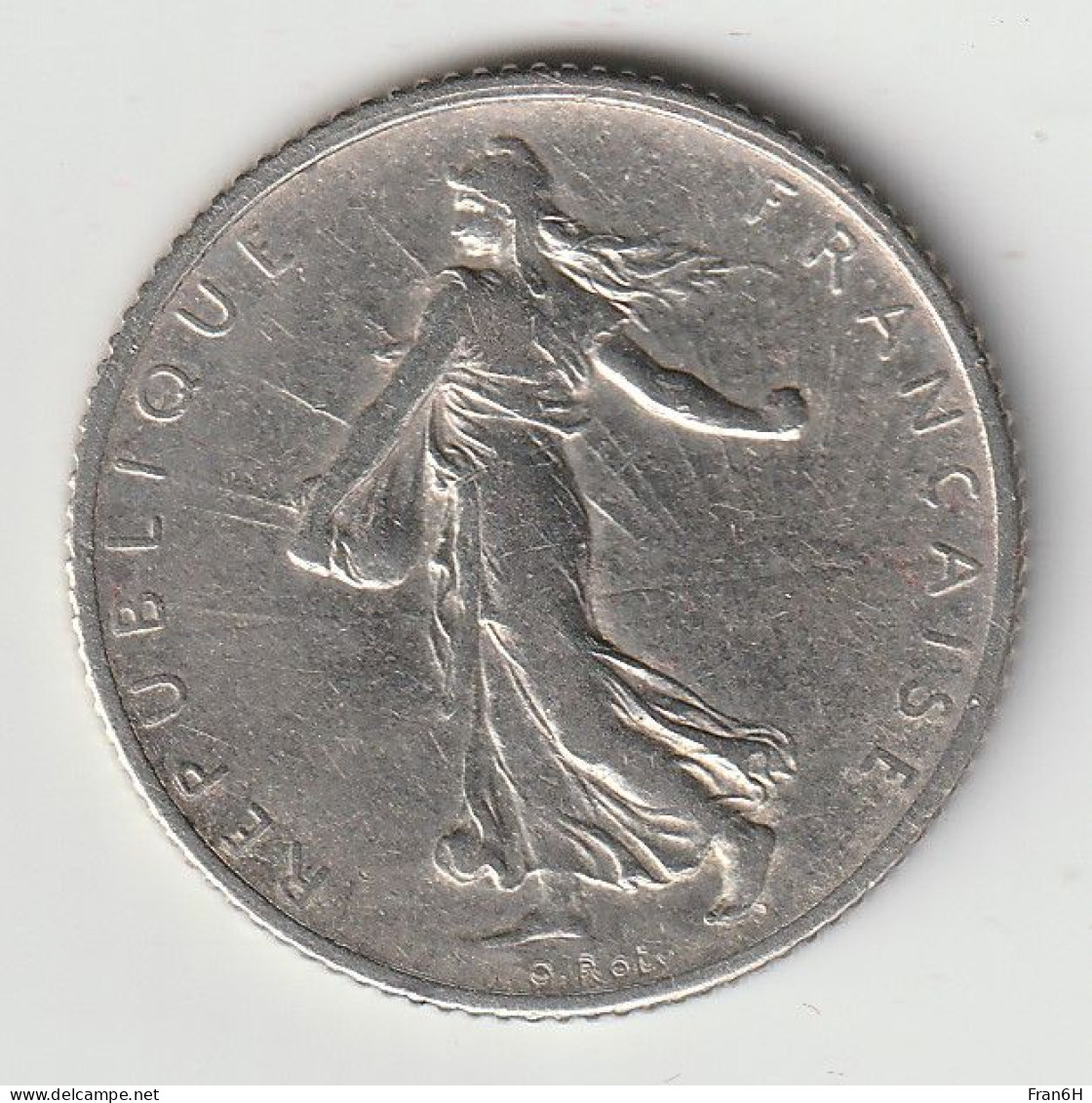 Semeuse 1 Franc Argent 1909 - Silver - - 1 Franc