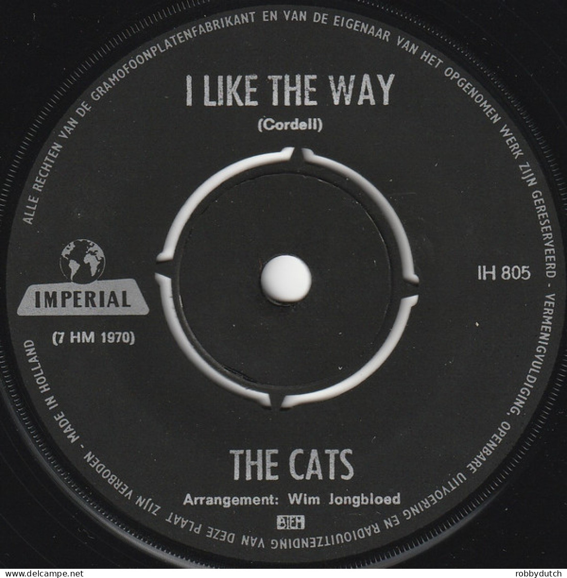 * 7" *  The CATS - TIMES WERE WHEN (Holland 1968) - Disco, Pop