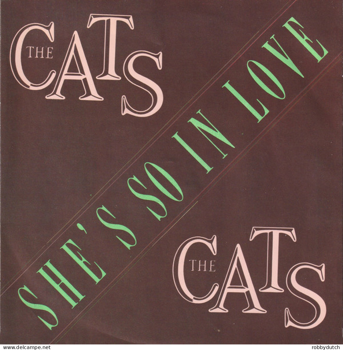 * 7" *  The CATS - SHE'S SO IN LOVE (Holland 1985 EX-) - Disco, Pop