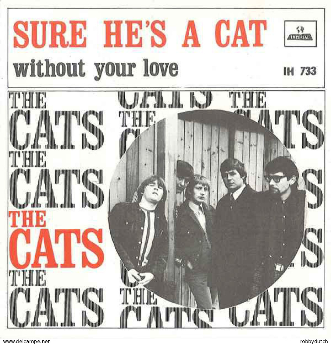 * 7" *  THE CATS - SURE HE'S A CAT (Holland 1967) - Disco, Pop