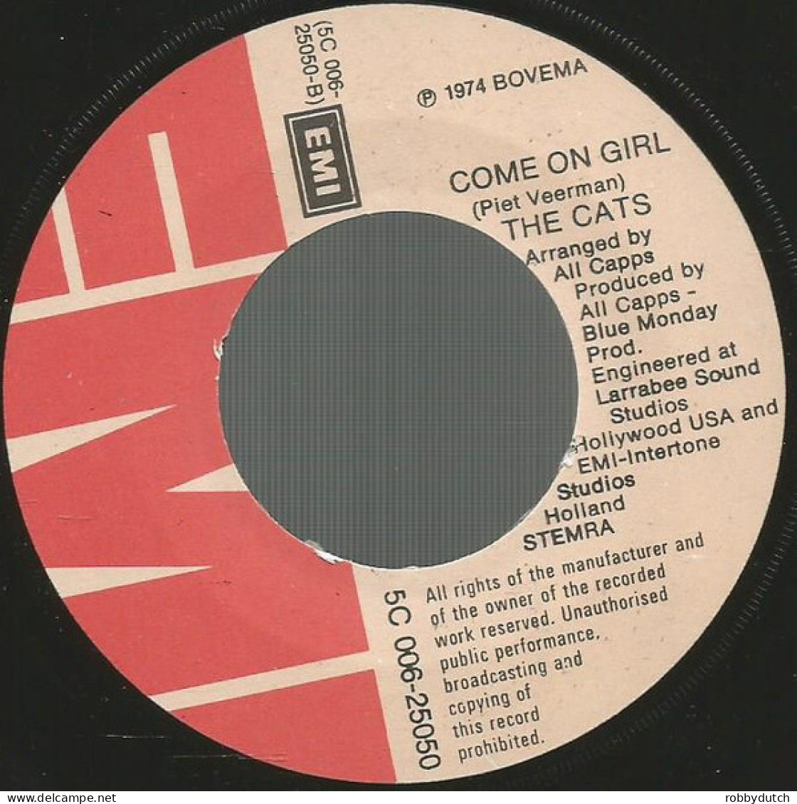 * 7" *  The CATS - COME SUNDAY (Holland 1974) - Disco & Pop