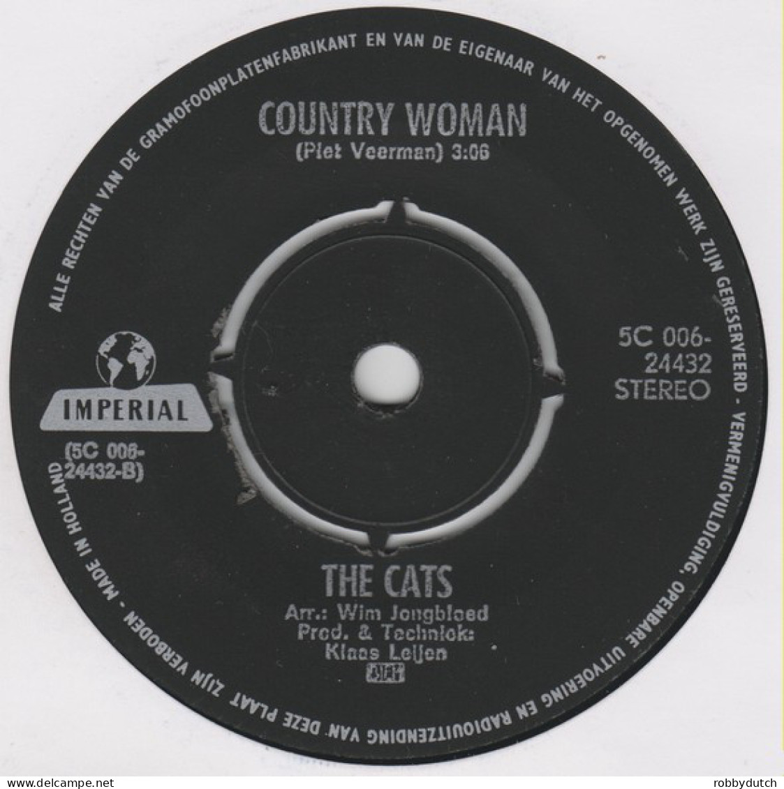 * 7" *  THE CATS - ONE WAY WIND (Holland1971) - Disco, Pop