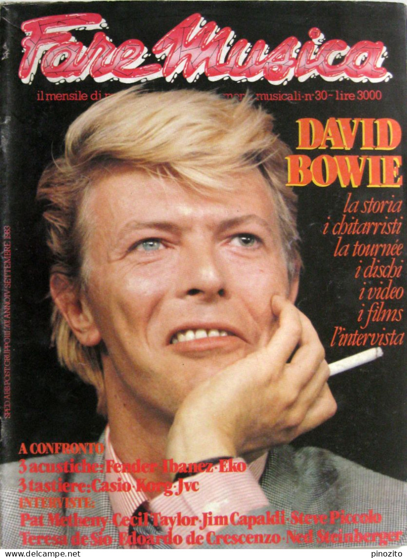 FAREMUSICA 30 1983 David Bowie Pat Metheny Cecil Taylor Giuliana De Sio - Muziek