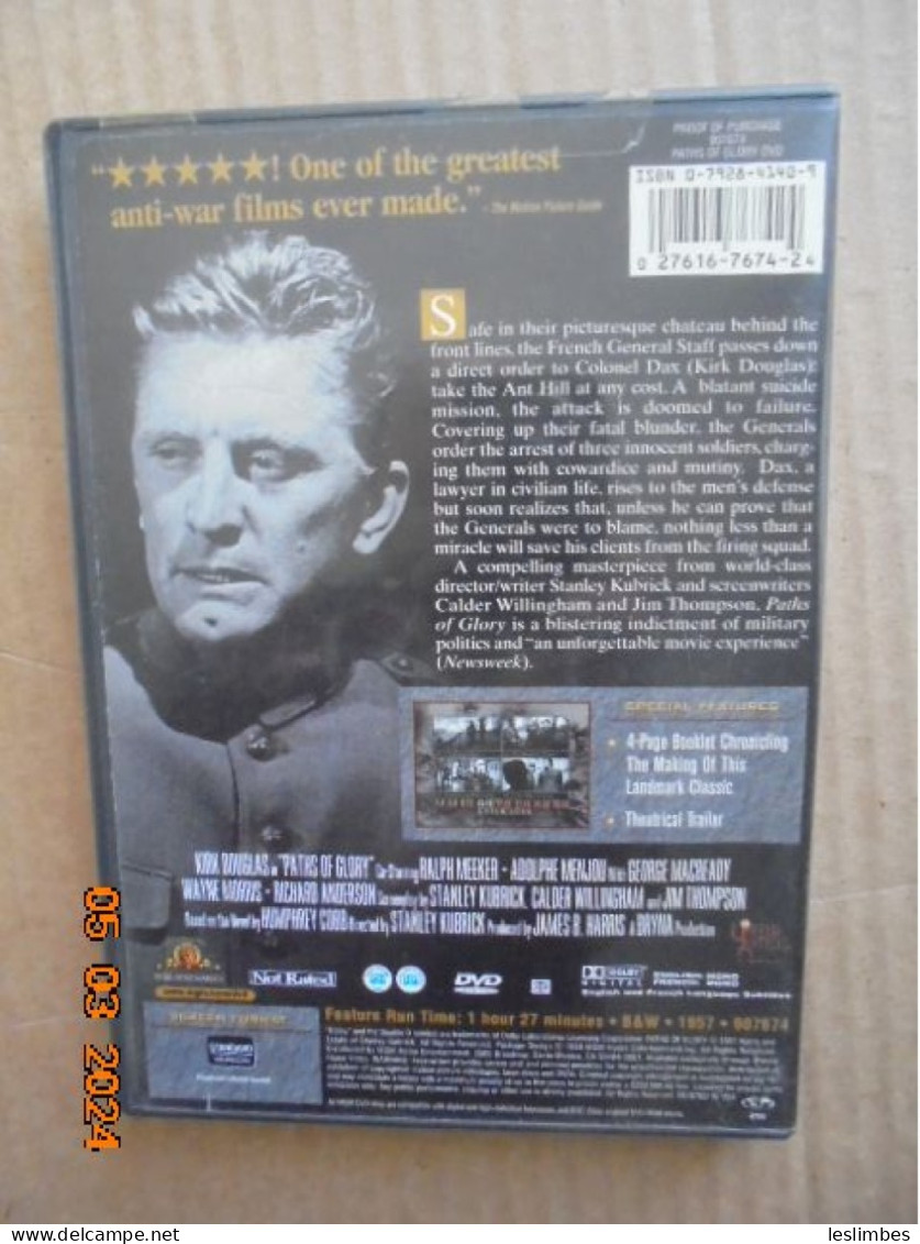 Paths Of Glory - [DVD] [Region 1] [US Import] [NTSC] Stanley Kubrick - Historia