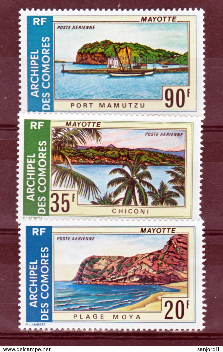 Comores PA 62/64 Paysages  Neuf ** TB MNH Sin Charnela Cote 10 - Airmail