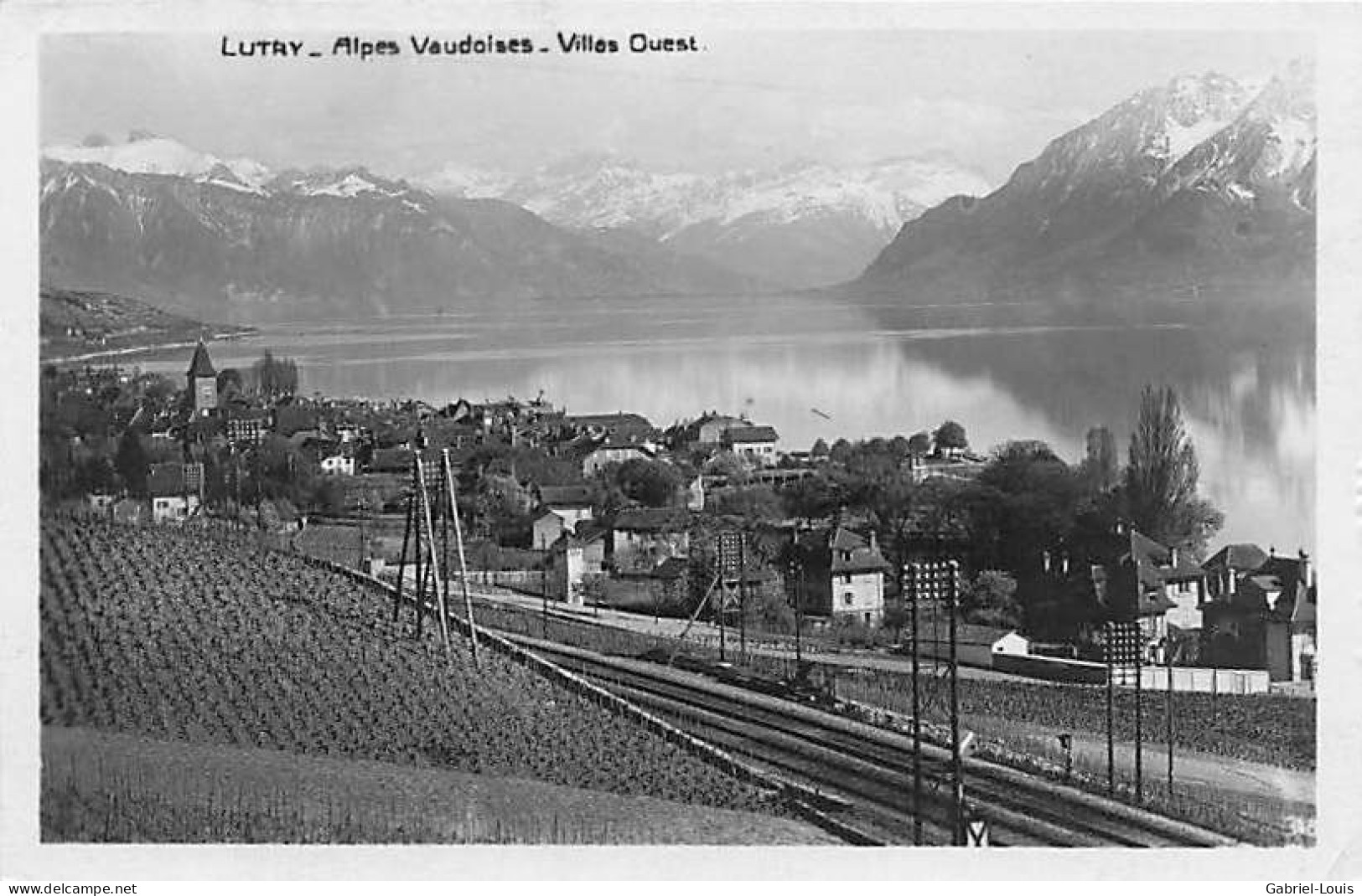 Lutry Alpes Vaudoises Villes Ouest Chemin De Fer 1932 - Lutry