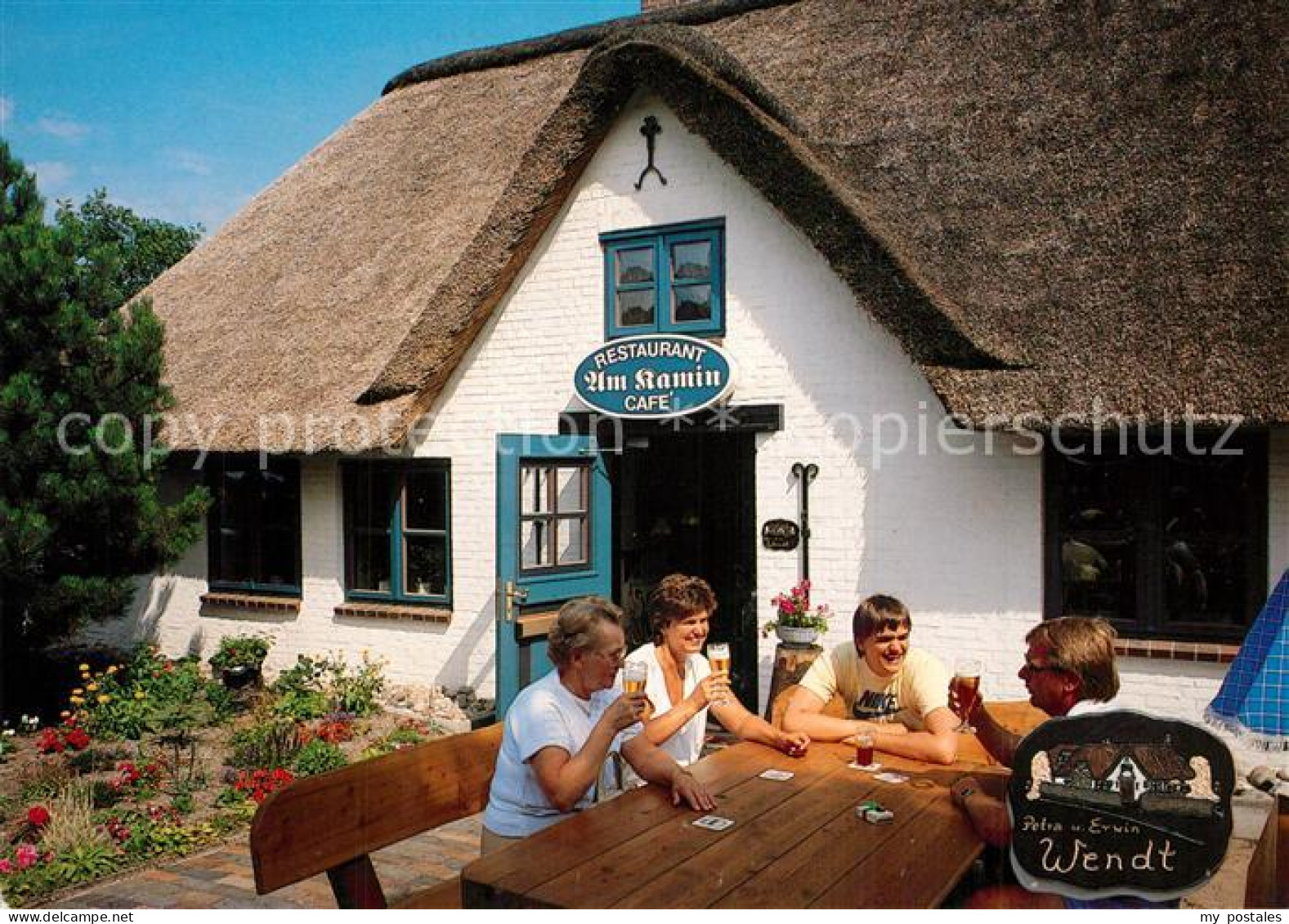 73542799 St Peter-Ording Restaurant Am Kamin Cafe Terrasse St Peter-Ording - St. Peter-Ording