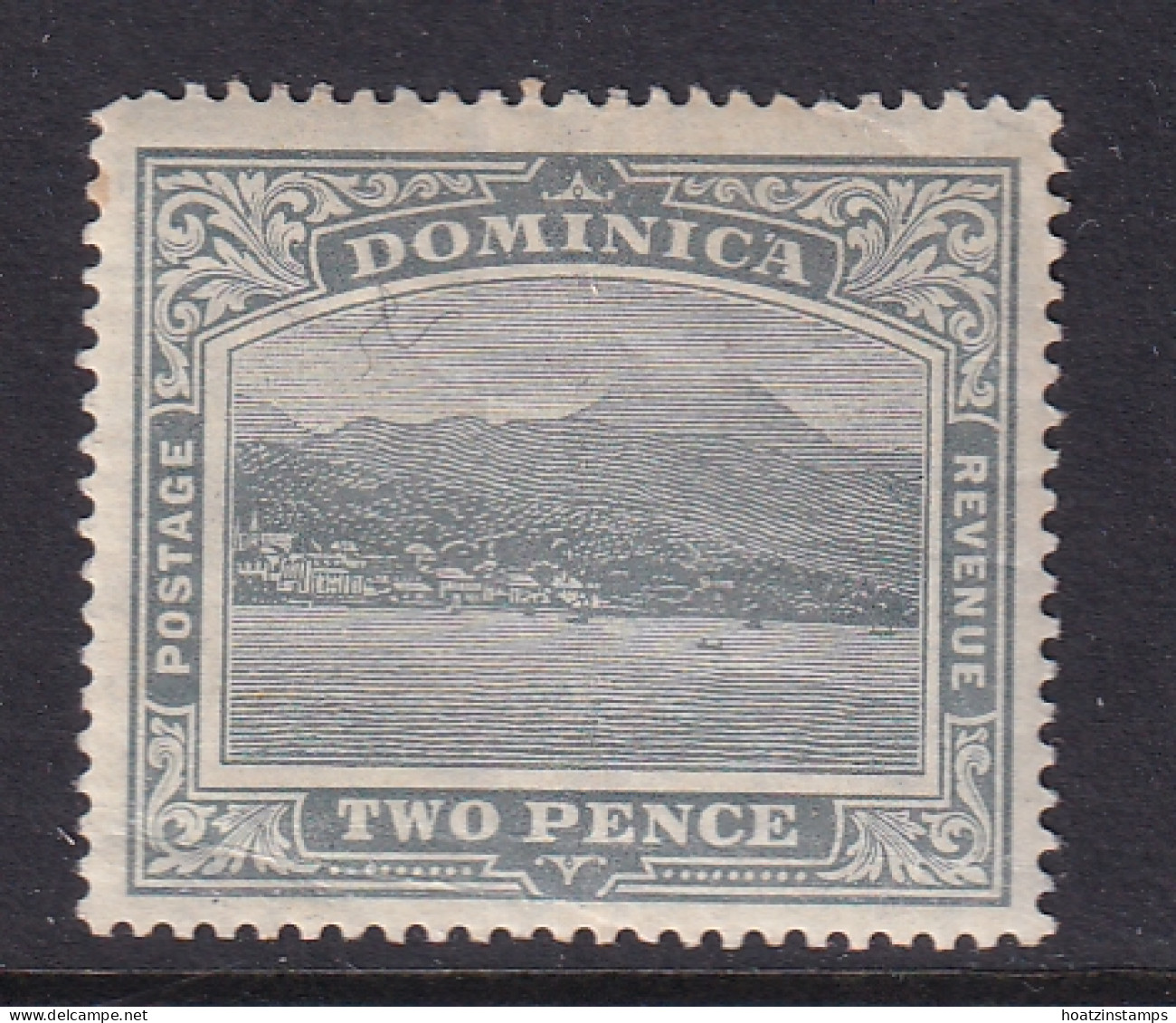 Dominica: 1908/20   Rouseau From The Sea    SG49   2d   Grey   MH - Dominique (...-1978)