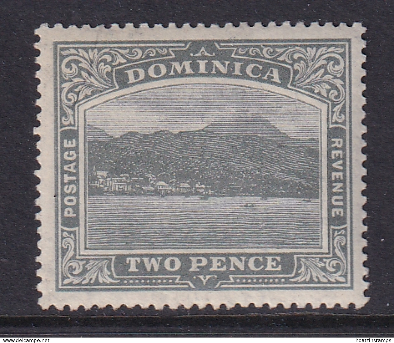 Dominica: 1908/20   Rouseau From The Sea    SG49b    2d   Slate  [Wmk: Crown To Left Of CA]    MH - Dominica (...-1978)