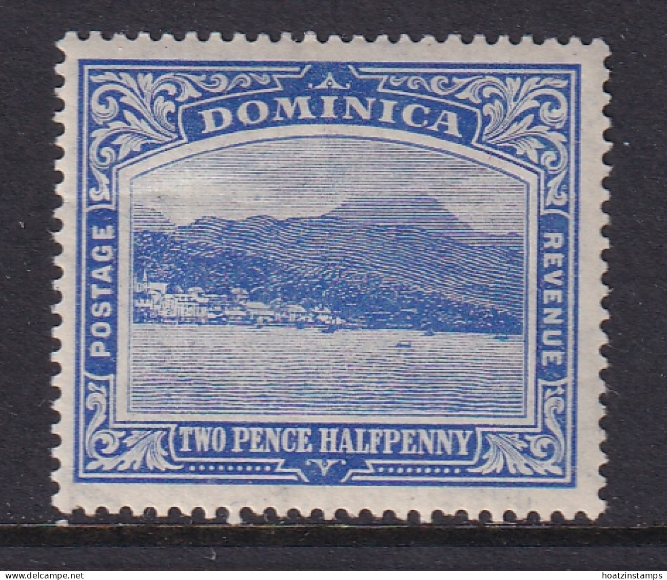 Dominica: 1908/20   Rouseau From The Sea    SG50b    2½d   Bright Blue      MH - Dominique (...-1978)