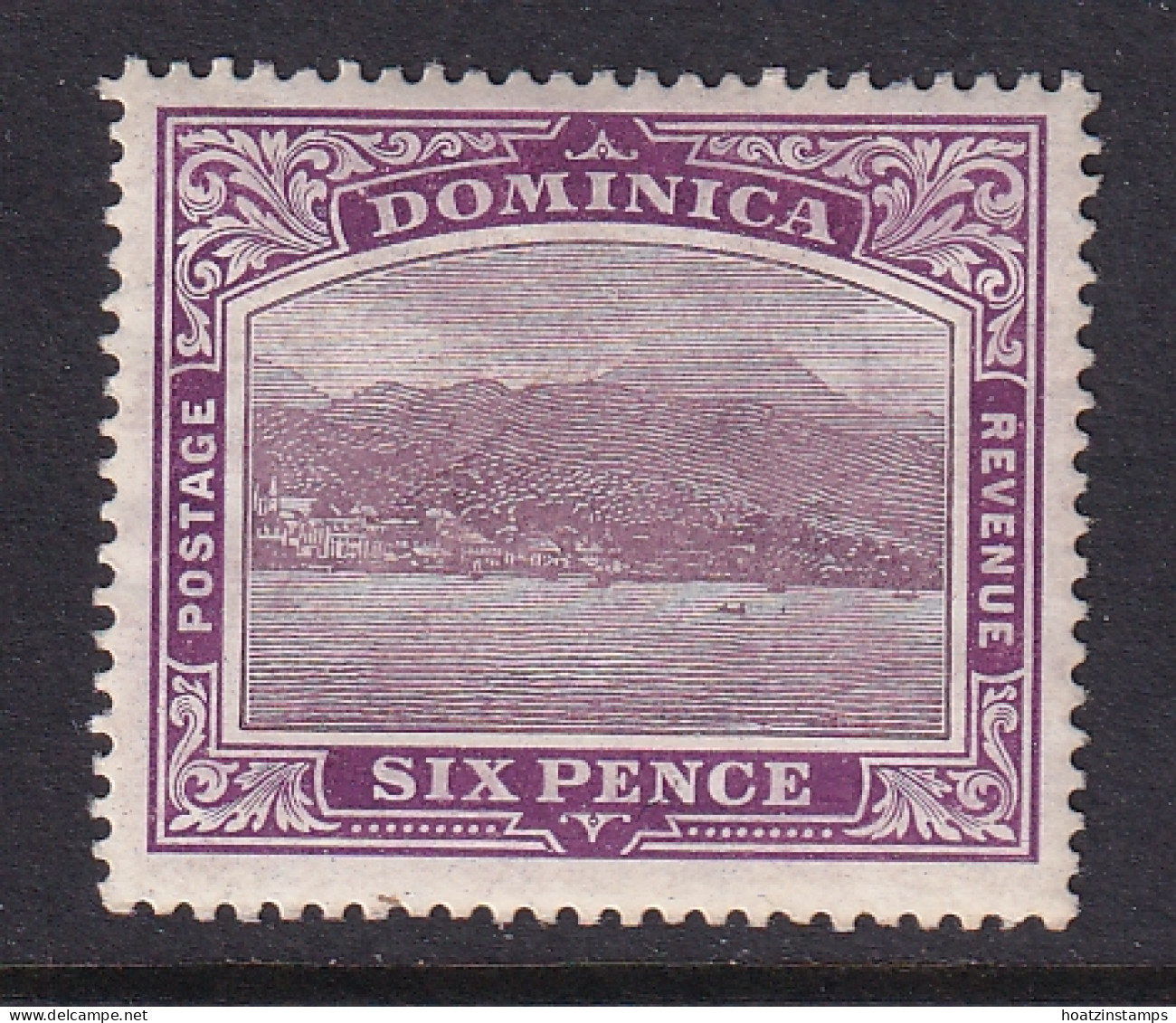 Dominica: 1908/20   Rouseau From The Sea    SG52    6d   Dull & Bright Purple      MH - Dominica (...-1978)