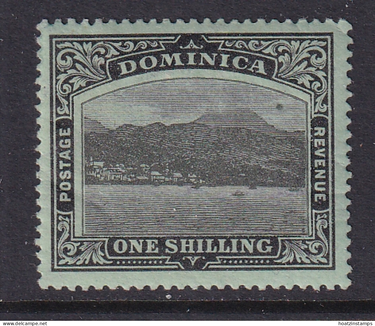 Dominica: 1908/20   Rouseau From The Sea    SG53a    1/-   [Wmk: Crown To Left Of CA]    MH - Dominique (...-1978)