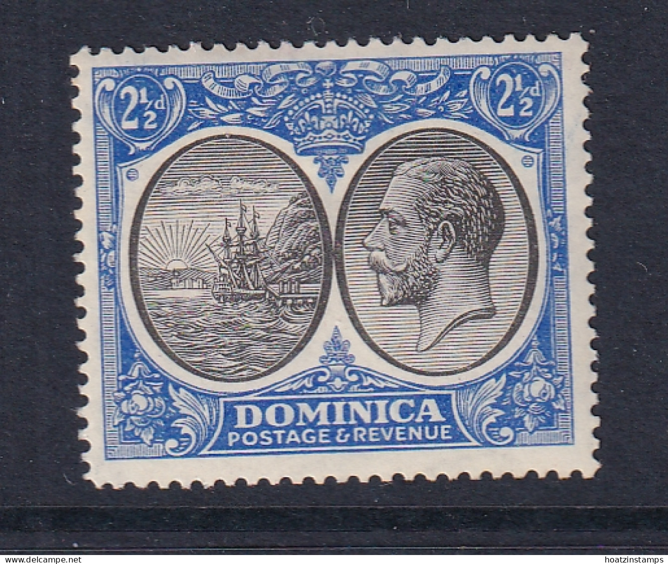 Dominica: 1923/33   KGV    SG78    2½d  Black & Ultramarine     MH - Dominica (...-1978)