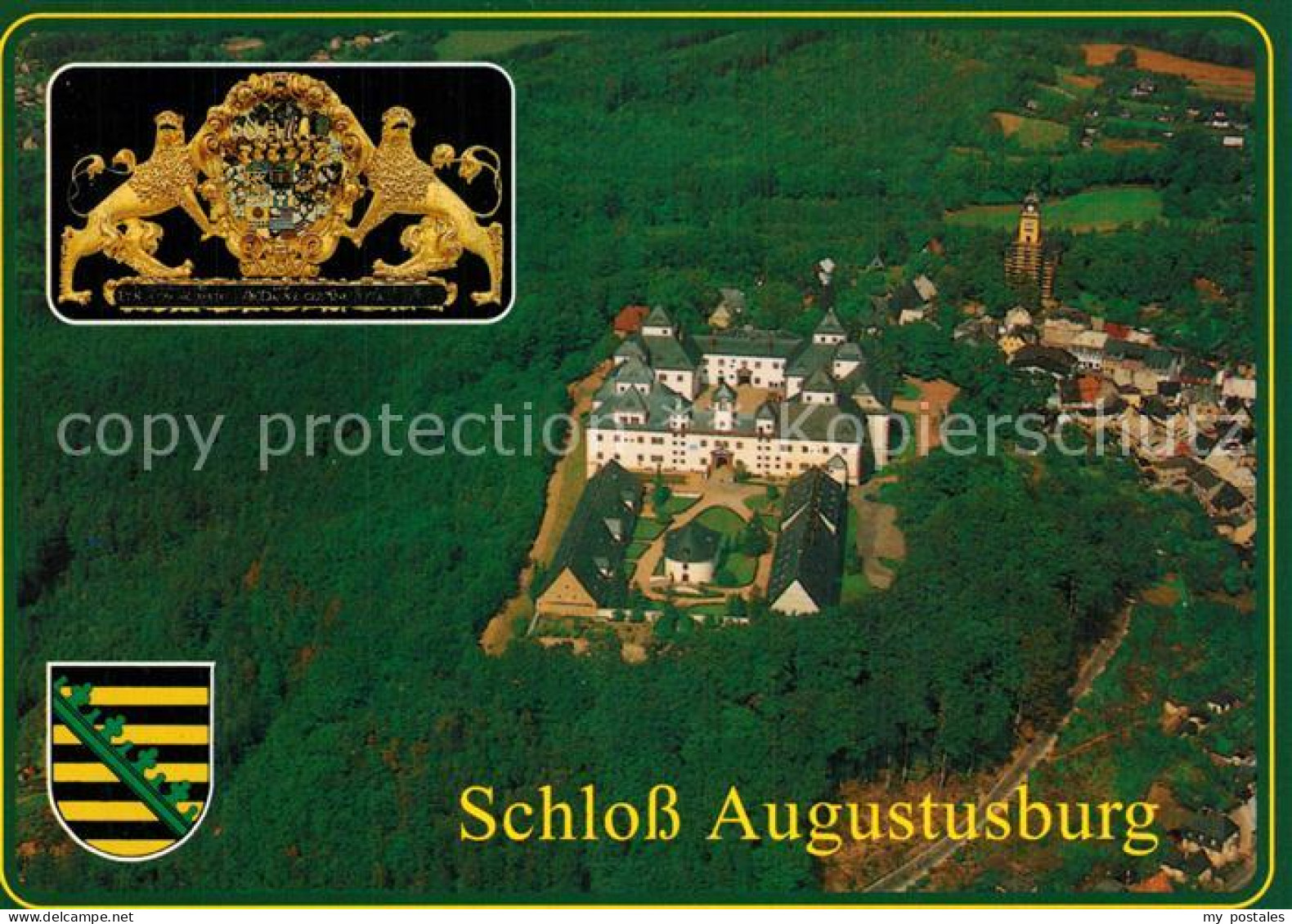 73542489 Augustusburg Fliegeraufnahme Schloss Augustusburg - Augustusburg
