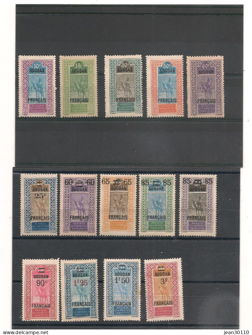 SOUDAN ANNÉES 1922/27 N° 37/50 * Et Oblitéré Cote : 25,00 € - Gebruikt