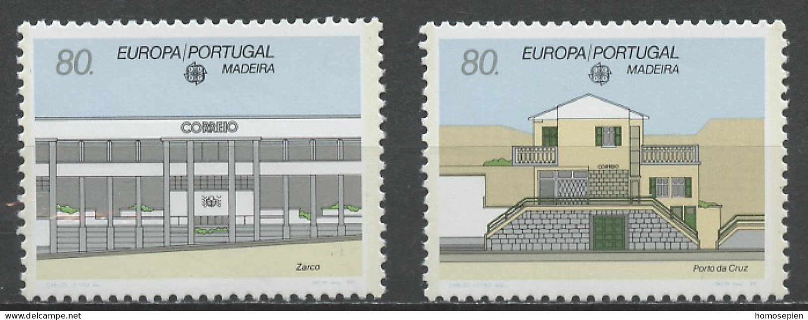 Europa CEPT 1990 Madère - Madeira - Portugal Y&T N°140 à 141 - Michel N°133 à 134 *** - 1990