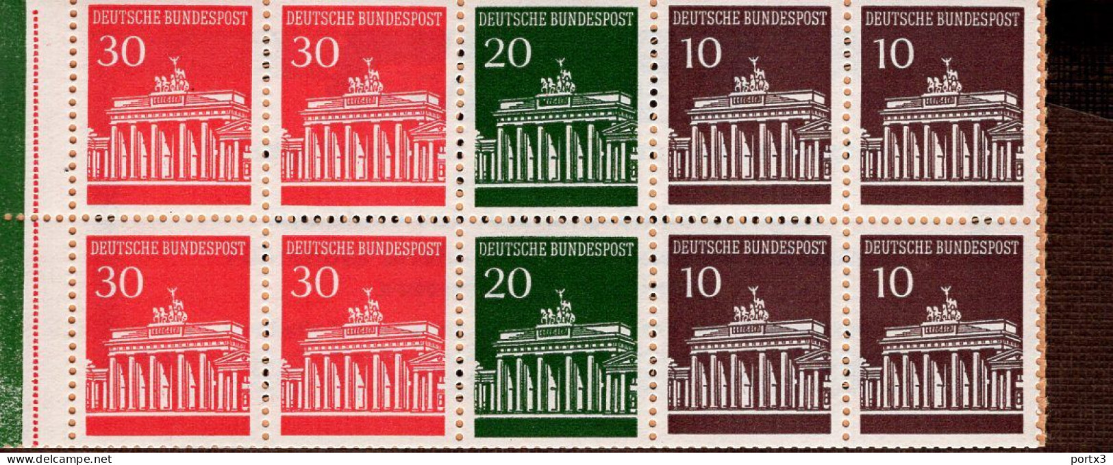 Heftchenblatt Bund 17 Brandenburger Tor (3)  MNH **postfrisch Neuf - 1951-1970