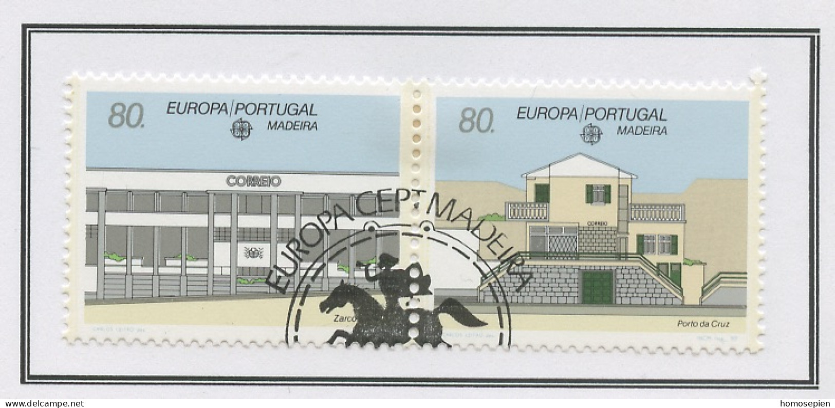 Madère - Madeira - Portugal 1990 Y&T N°140 à 141 - Michel N°133 à 134 (o) - EUROPA - Se Tenant - Madère