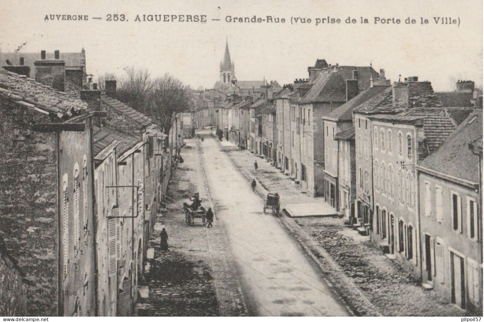 63 - AIGUEPERSE - Grande-Rue (vue Prise De La Porte De La Ville) - Aigueperse