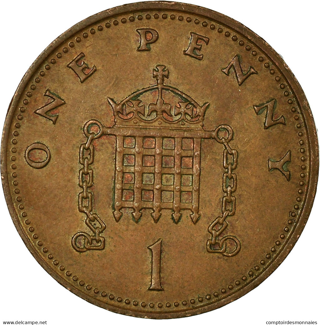 Monnaie, Grande-Bretagne, Elizabeth II, Penny, 1987, TB+, Bronze, KM:935 - 1 Penny & 1 New Penny