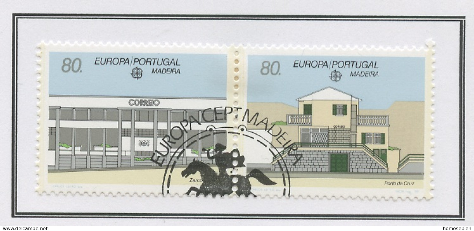 Europa CEPT 1990 Madère - Madeira - Portugal Y&T N°140 à 141 - Michel N°133 à 134 (o) - Se Tenant - 1990