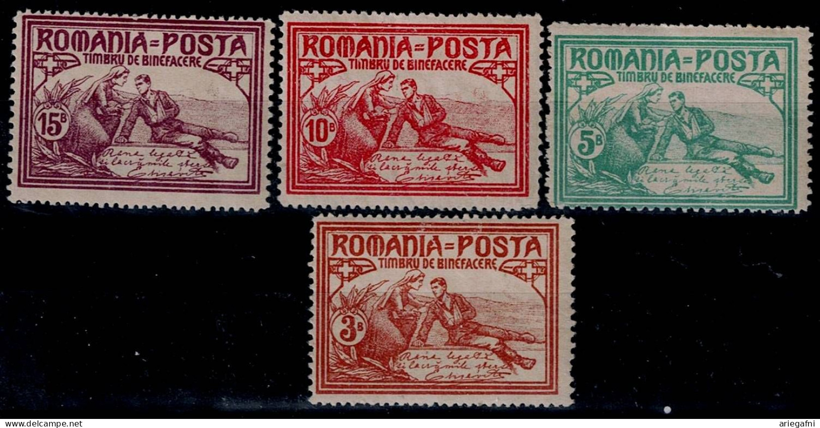 ROMANIA 1906 WELFARE MI No 169-72 MLH VF!! - Neufs
