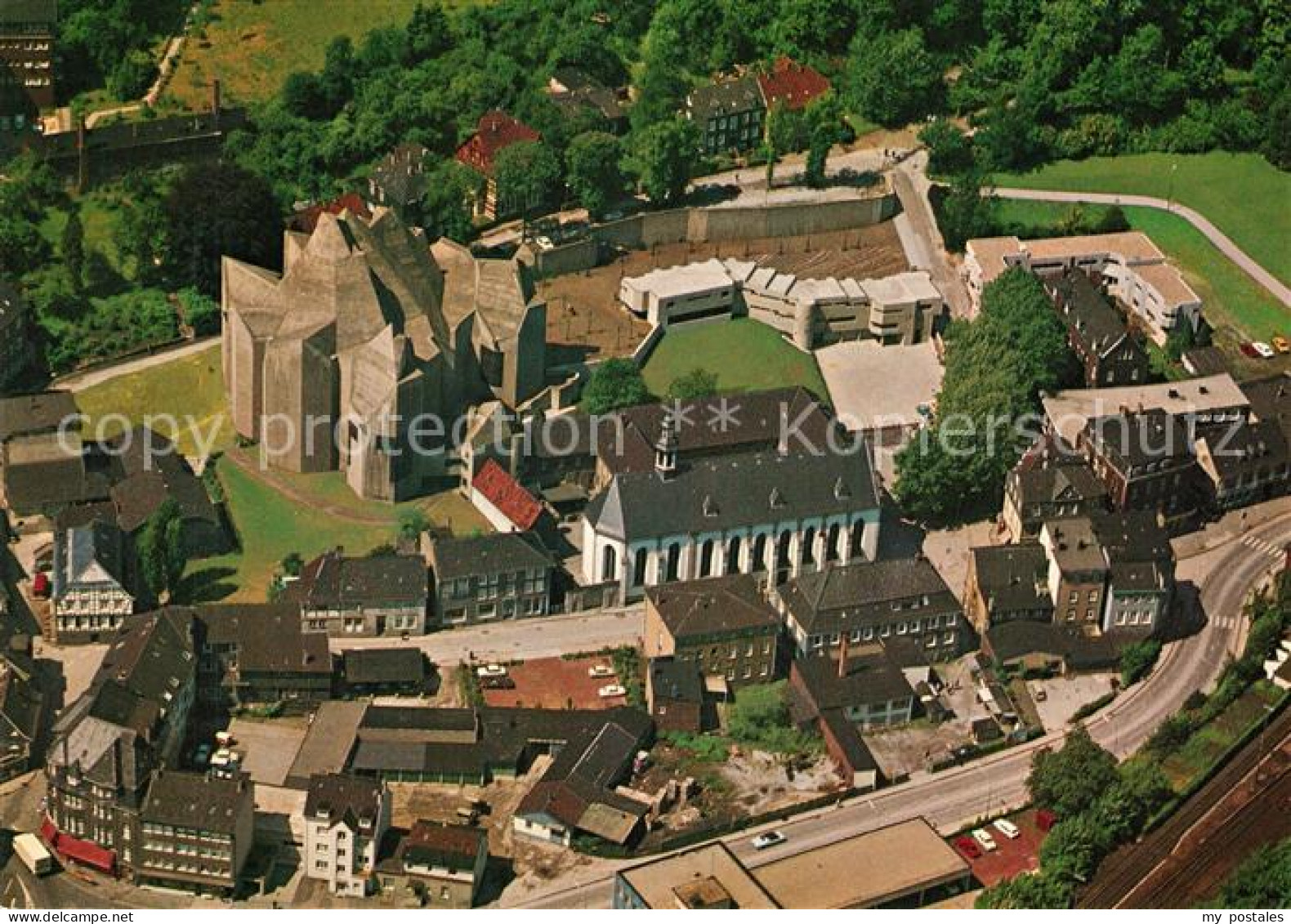 73542223 Neviges Velbert Neue Wallfahrtskirche Fliegeraufnahme Neviges Velbert - Velbert