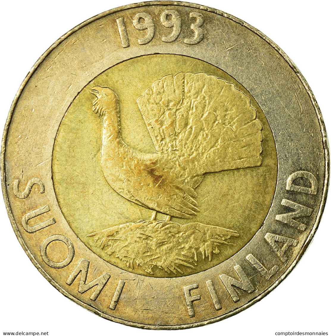 Monnaie, Finlande, 10 Markkaa, 1993, TTB, Bi-Metallic, KM:77 - Finland