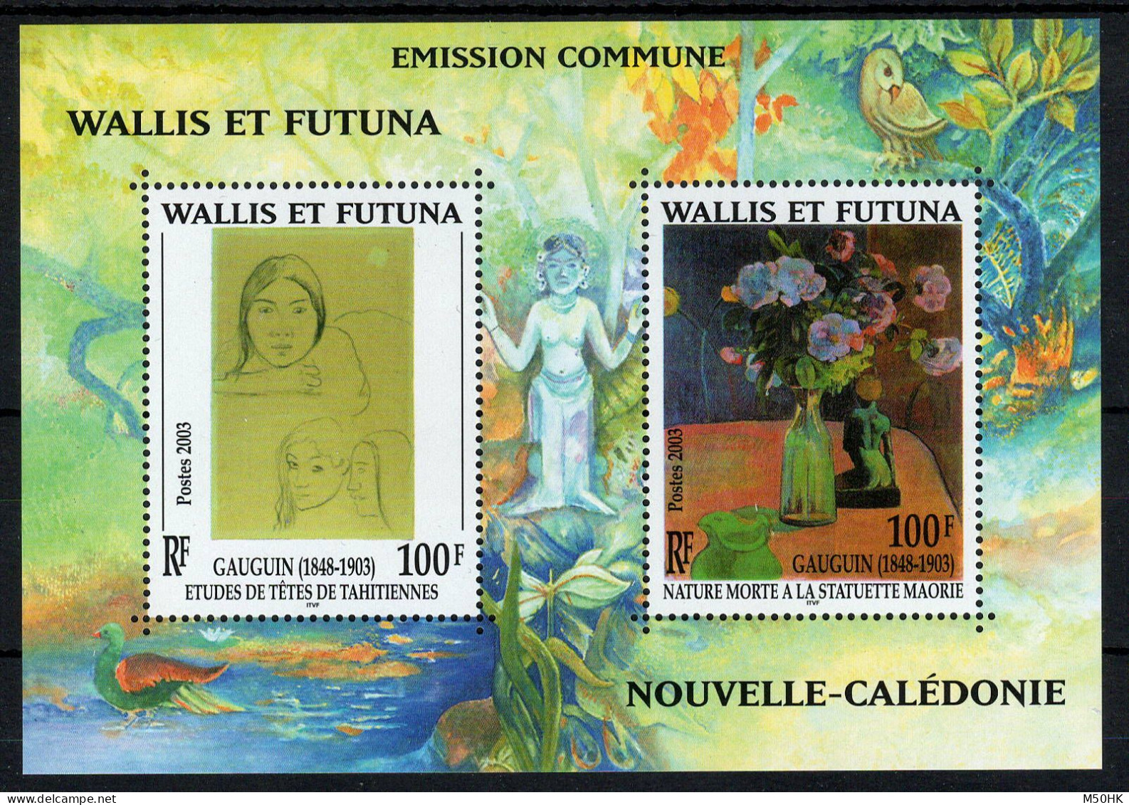 Wallis & Futuna - YV BF 13 N** MNH Luxe , Gauguin - Blocks & Sheetlets