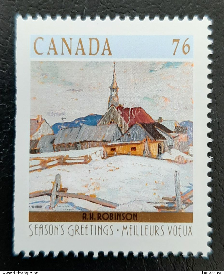 Canada 1989 MNH Sc #1258**   76c Christmas, Winter Landscapes, Edges - Neufs