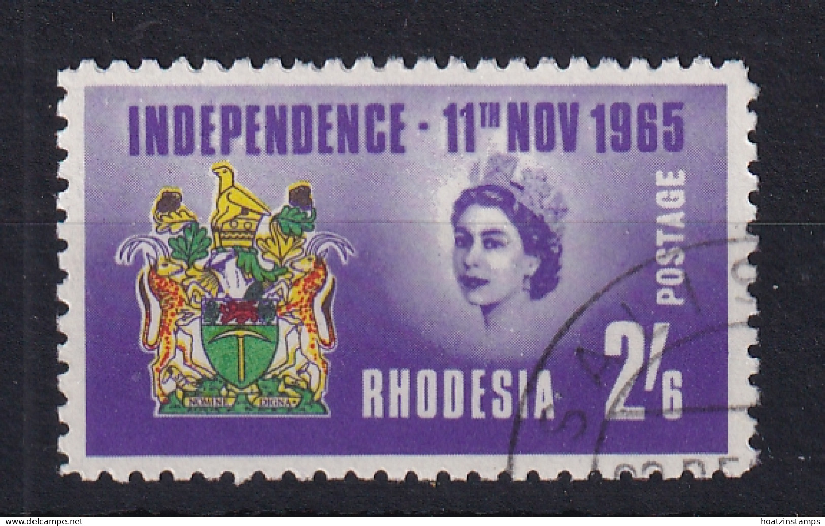 Rhodesia: 1965  Independence     SG358     2/6d   Used - Rhodésie (1964-1980)