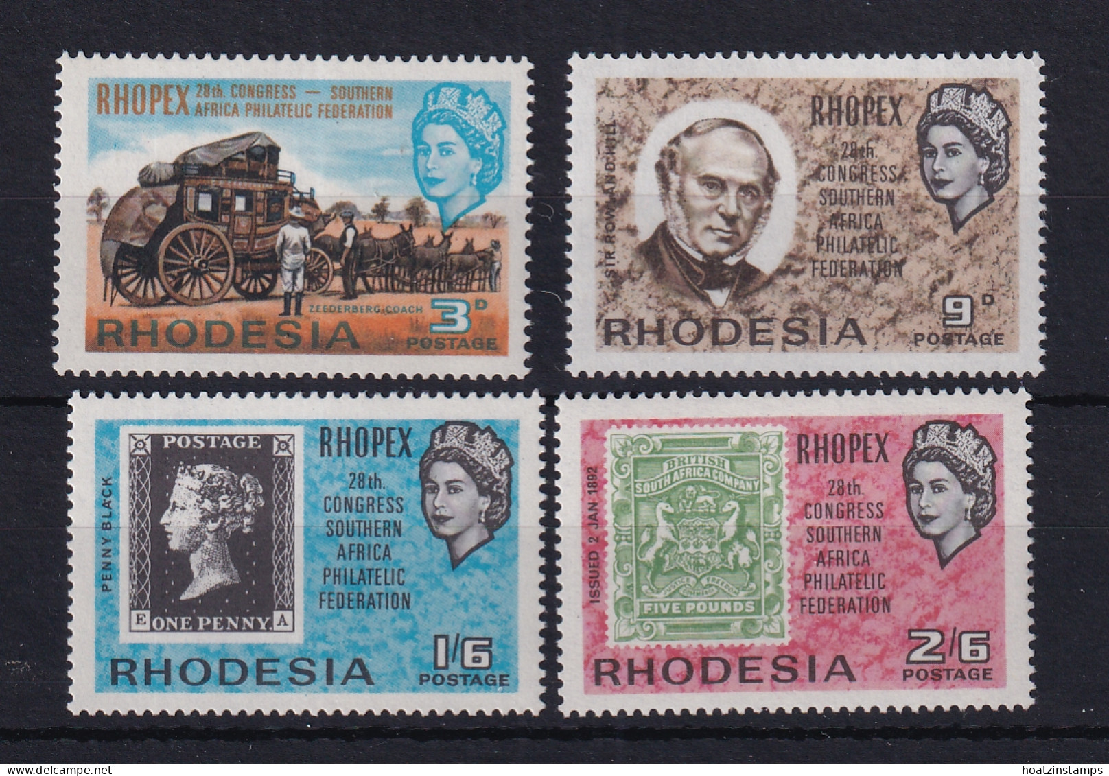 Rhodesia: 1966   28th Congress Of Southern Africa Philtalic Federation (Rhopex')   MNH - Rhodesië (1964-1980)
