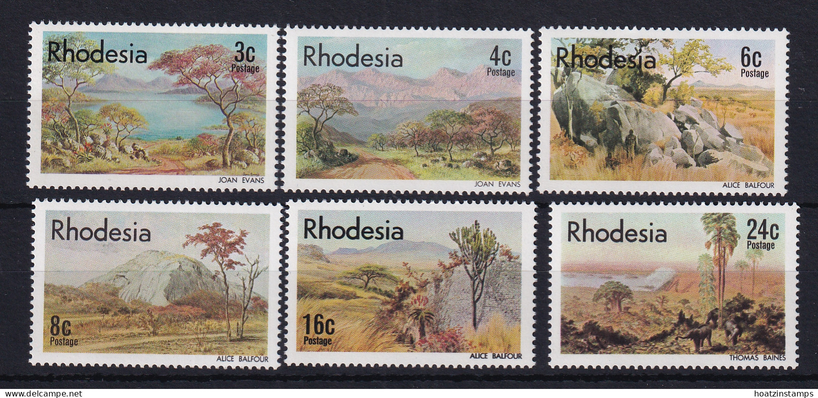 Rhodesia: 1977   Landscape Paintings       MNH - Rhodesië (1964-1980)