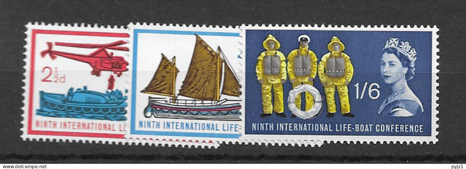 1963 MNH GB Phosphor, Mi 358-61y Postfris** - Unused Stamps