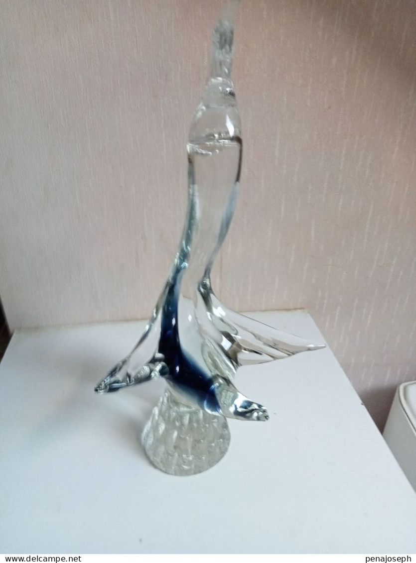 statuette en cristal hauteur 33 cm