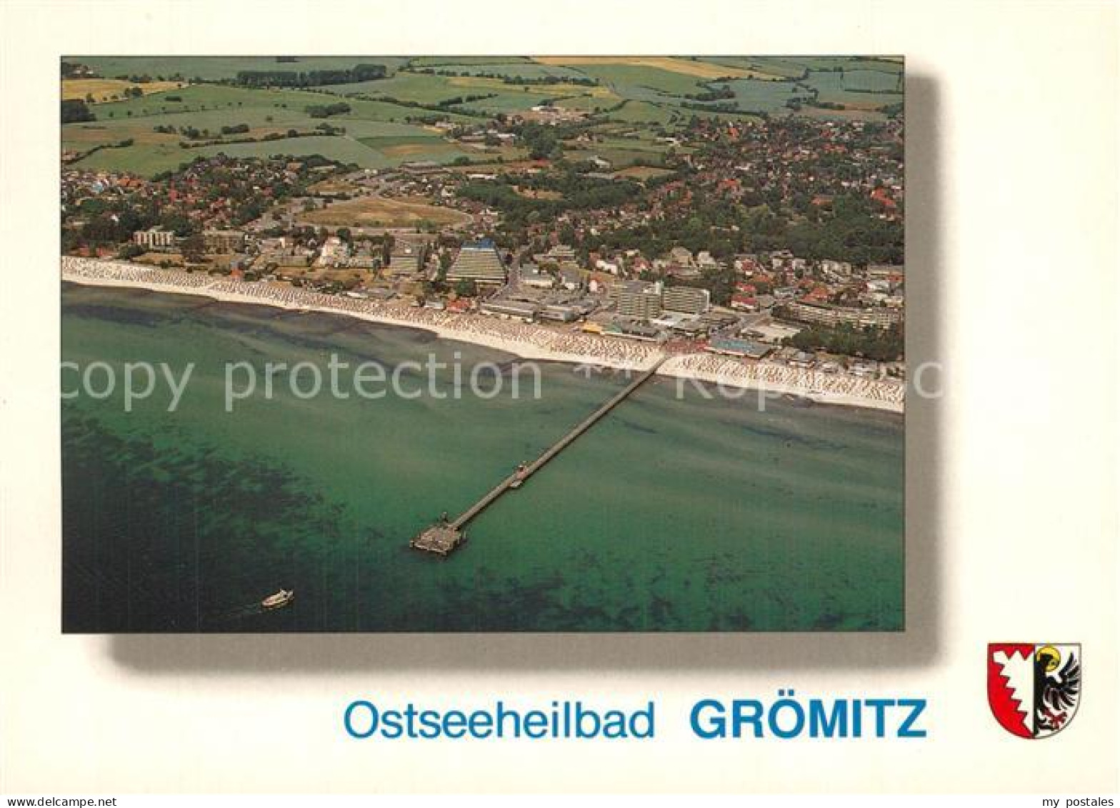 73541980 Groemitz Ostseebad Fliegeraufnahme Mit Seebruecke Groemitz Ostseebad - Groemitz