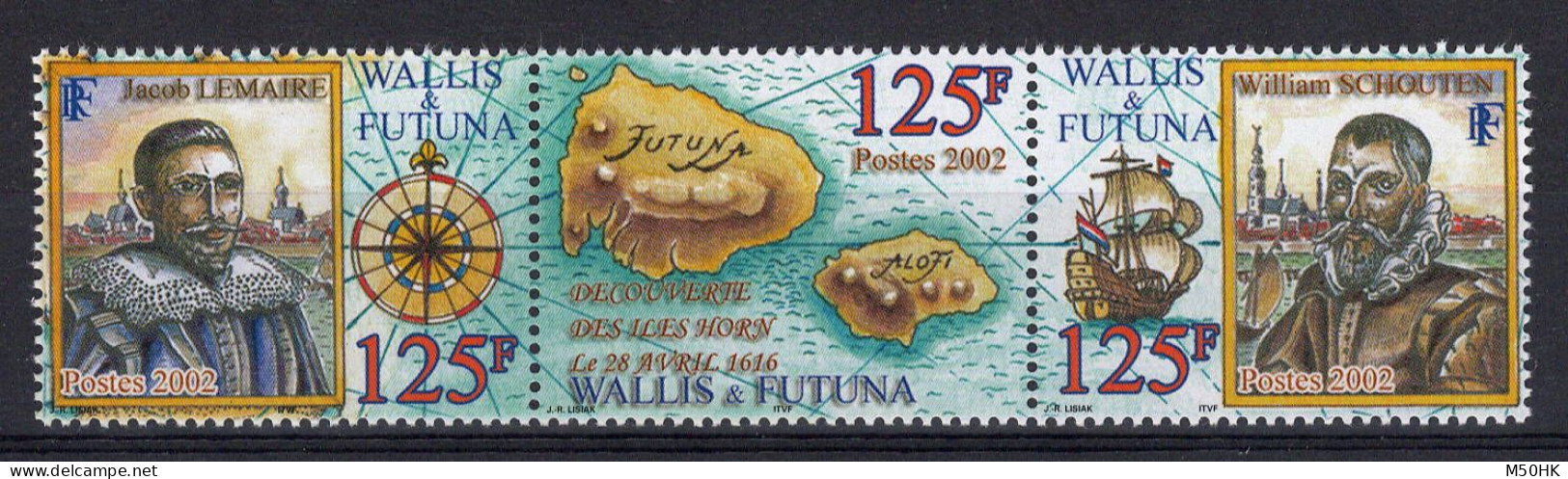 Wallis & Futuna - YV 575 à 577 N** MNH Luxe Se-tenant , Iles Horn - Ungebraucht