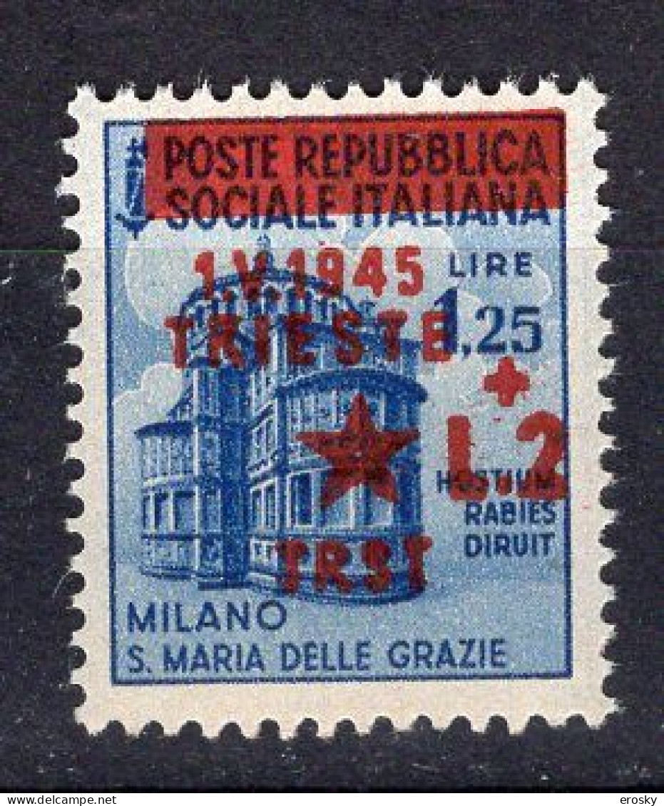 Z4287 - OCC. YUGOSLAVA TRIESTE SASSONE N°6 ** - Jugoslawische Bes.: Triest