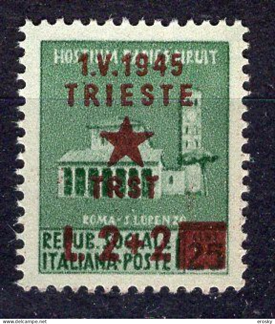 Z4291 - OCC. YUGOSLAVA TRIESTE SASSONE N°7 ** - Occup. Iugoslava: Trieste