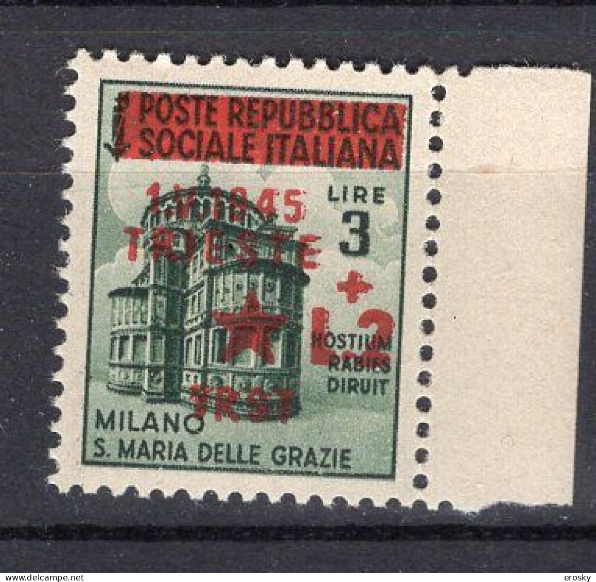 Z4293 - OCC. YUGOSLAVA TRIESTE SASSONE N°8 ** - Joegoslavische Bez.: Trieste