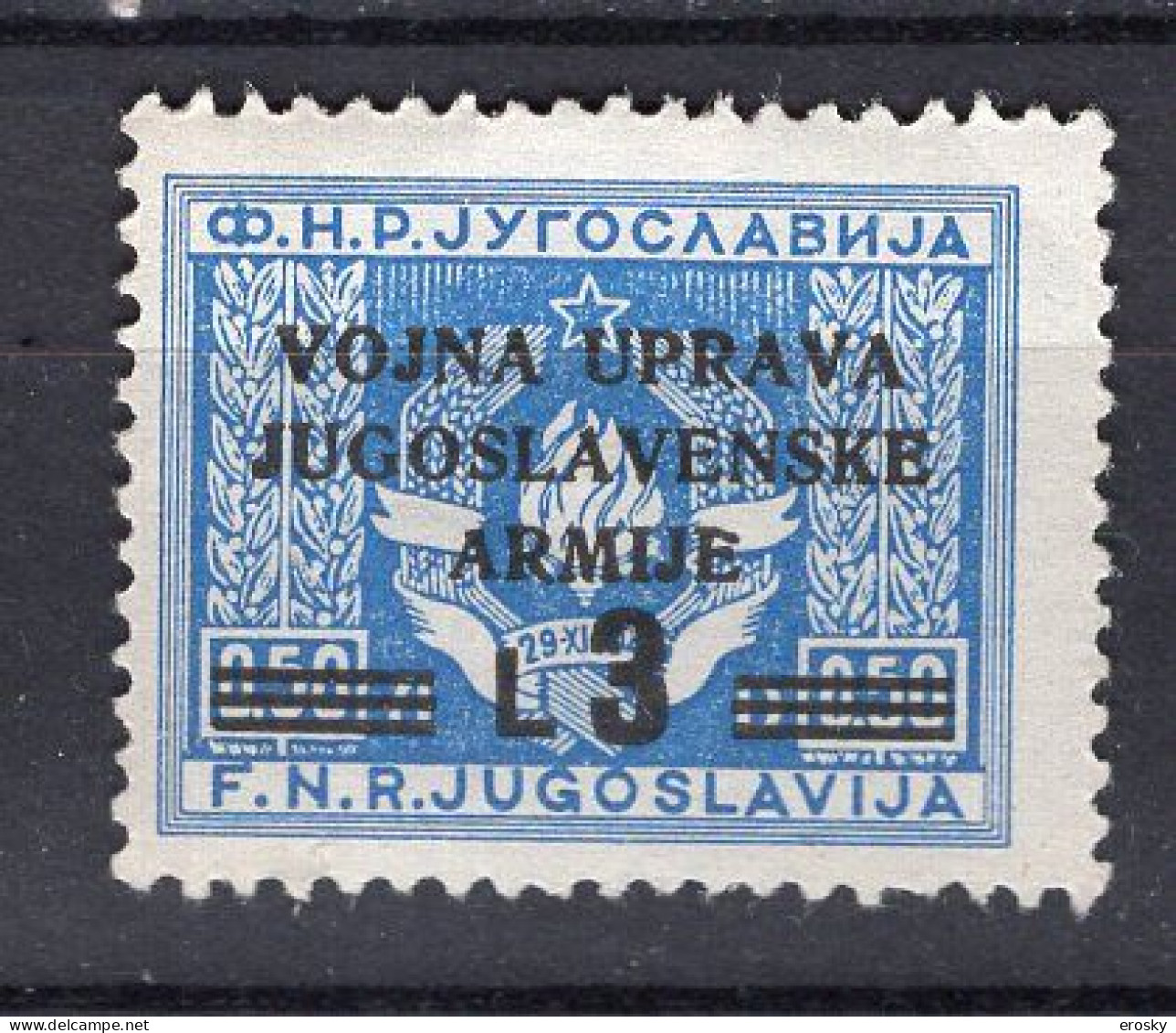 Z4307 - ISTRIA LITORALE SLOVENO SASSONE N°70 * - Yugoslavian Occ.: Slovenian Shore